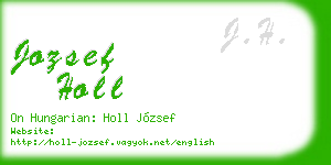 jozsef holl business card